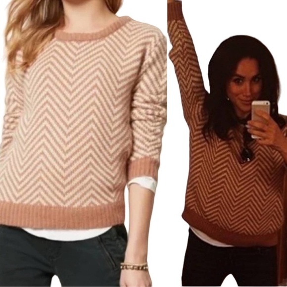 Ganni Chevron Pullover in Brown
MEGHAN MARKLE, TOPS - Picture 10 of 16